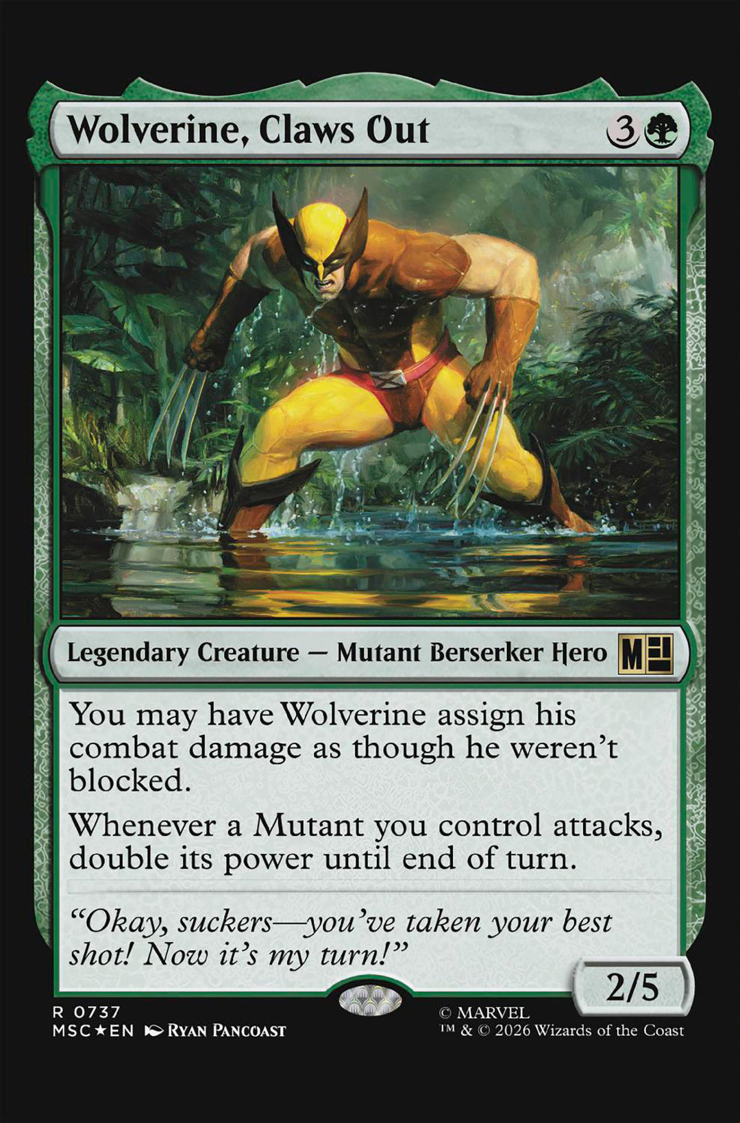 Wolverine (2024) #22 Classified Artist Magic: The Gathering Variant
