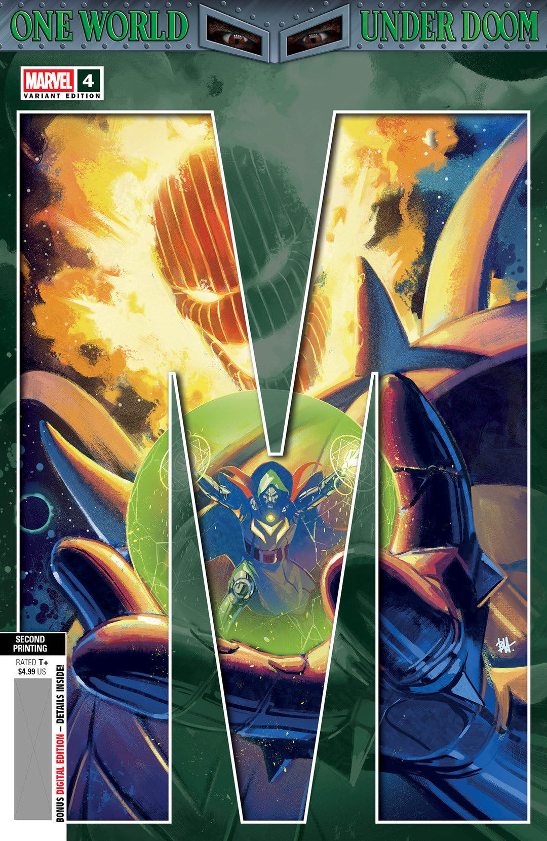 One World Under Doom #4 Variant (2nd Print) Ben Harvey Edition