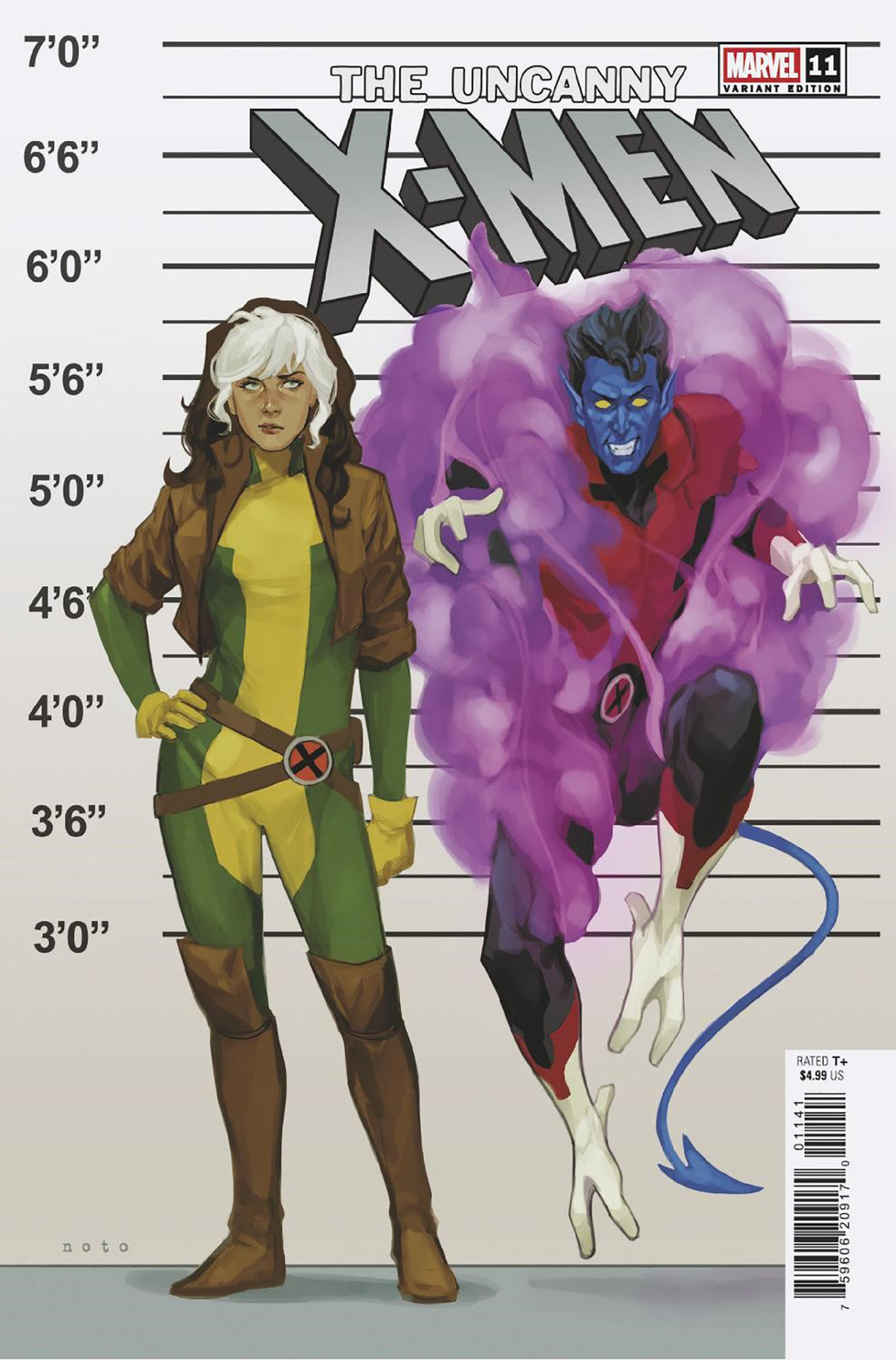 Uncanny X-Men (2024) #11 Phil Noto Connecting X-Manhunt Variant [X-Manhunt Part 1]