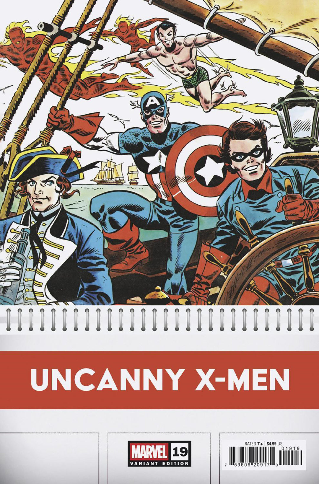 Uncanny X-Men (2024) #19 Variant (1:50) Frank Robbins Bicentennial Calendar Hidden Gem Edition