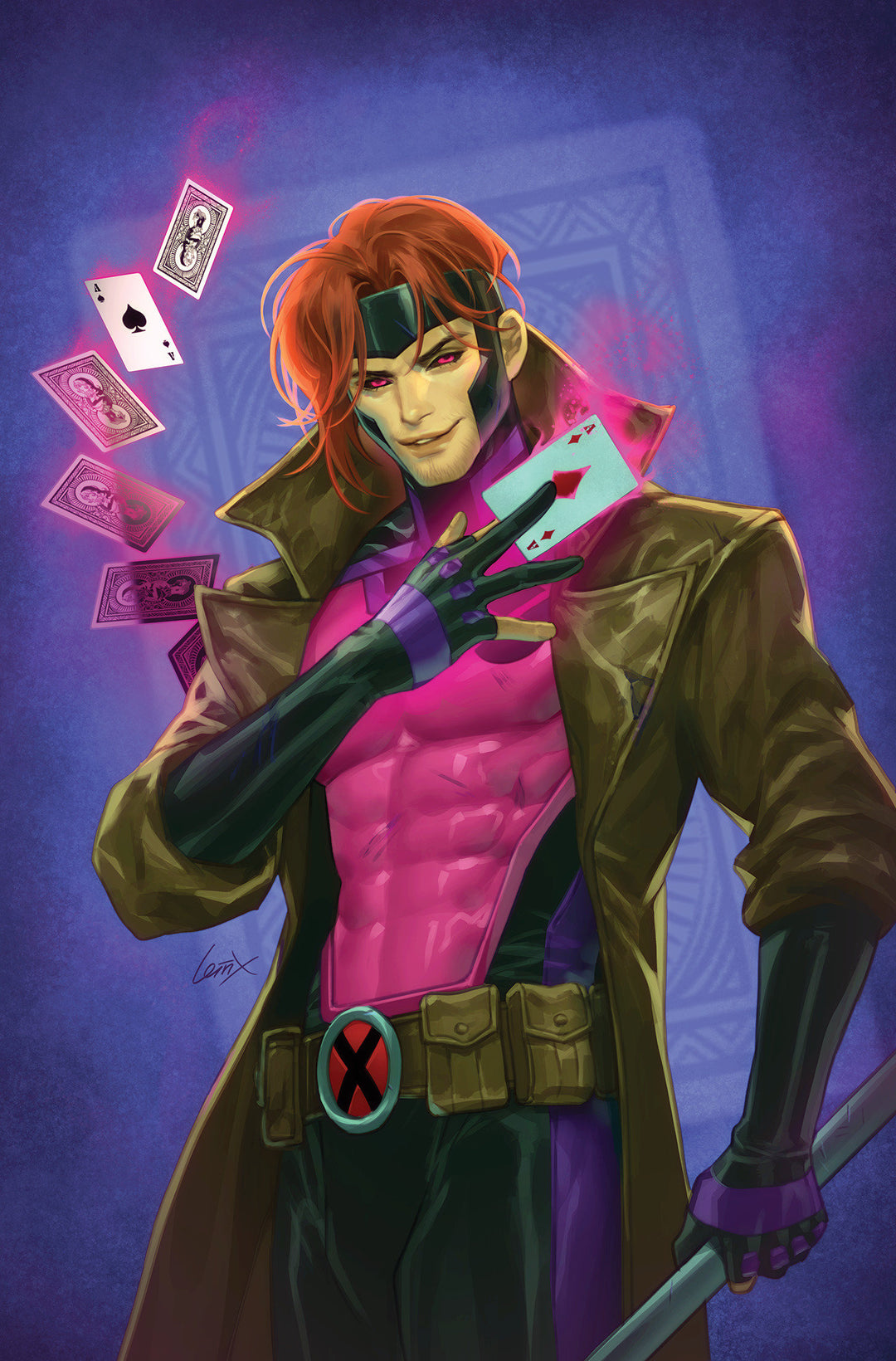 Uncanny X-Men (2024) #27 Variant (1:50) Leirix Gambit Full Art Virgin Edition