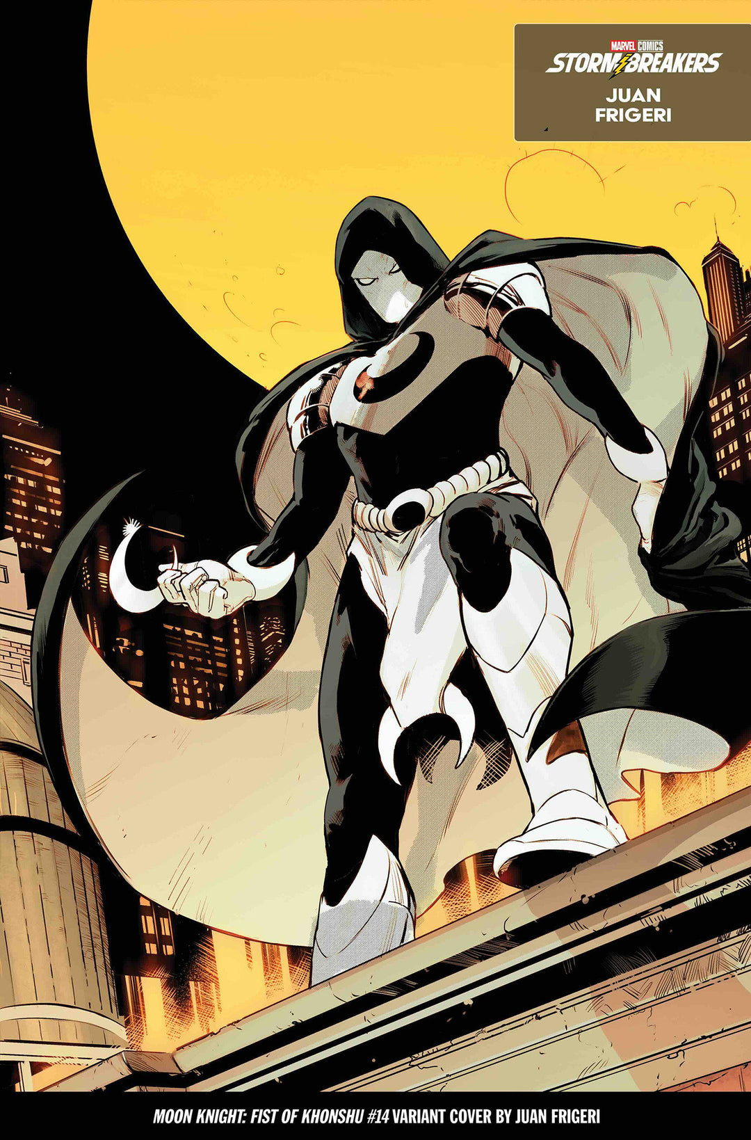Moon Knight Fist Of Khonshu #14 Juan Frigeri From The Chaos A Costume Variant