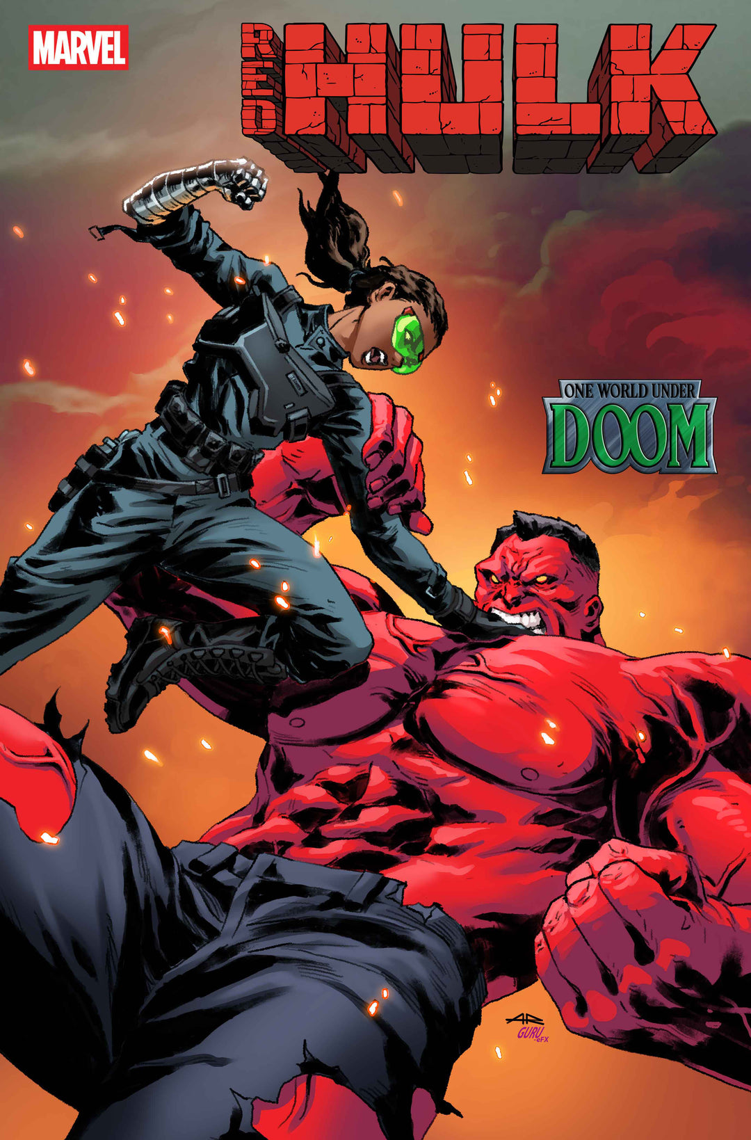 Red Hulk (2025) #8 Anand Ramcheron Variant [Doom]