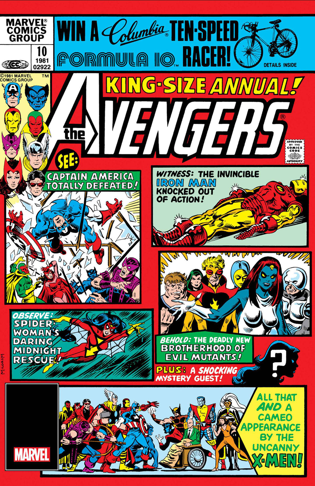 Avengers (1963) Annual #10 Facsimile Edition Foil Variant