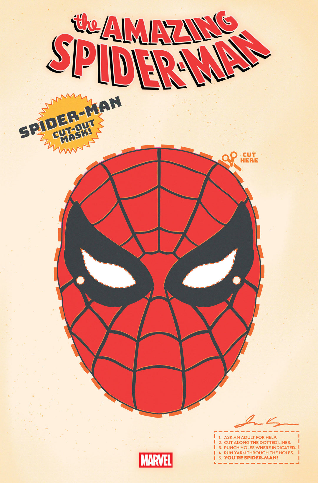 Amazing Spider Man (2025) #11 Retro Halloween Mask Variant
