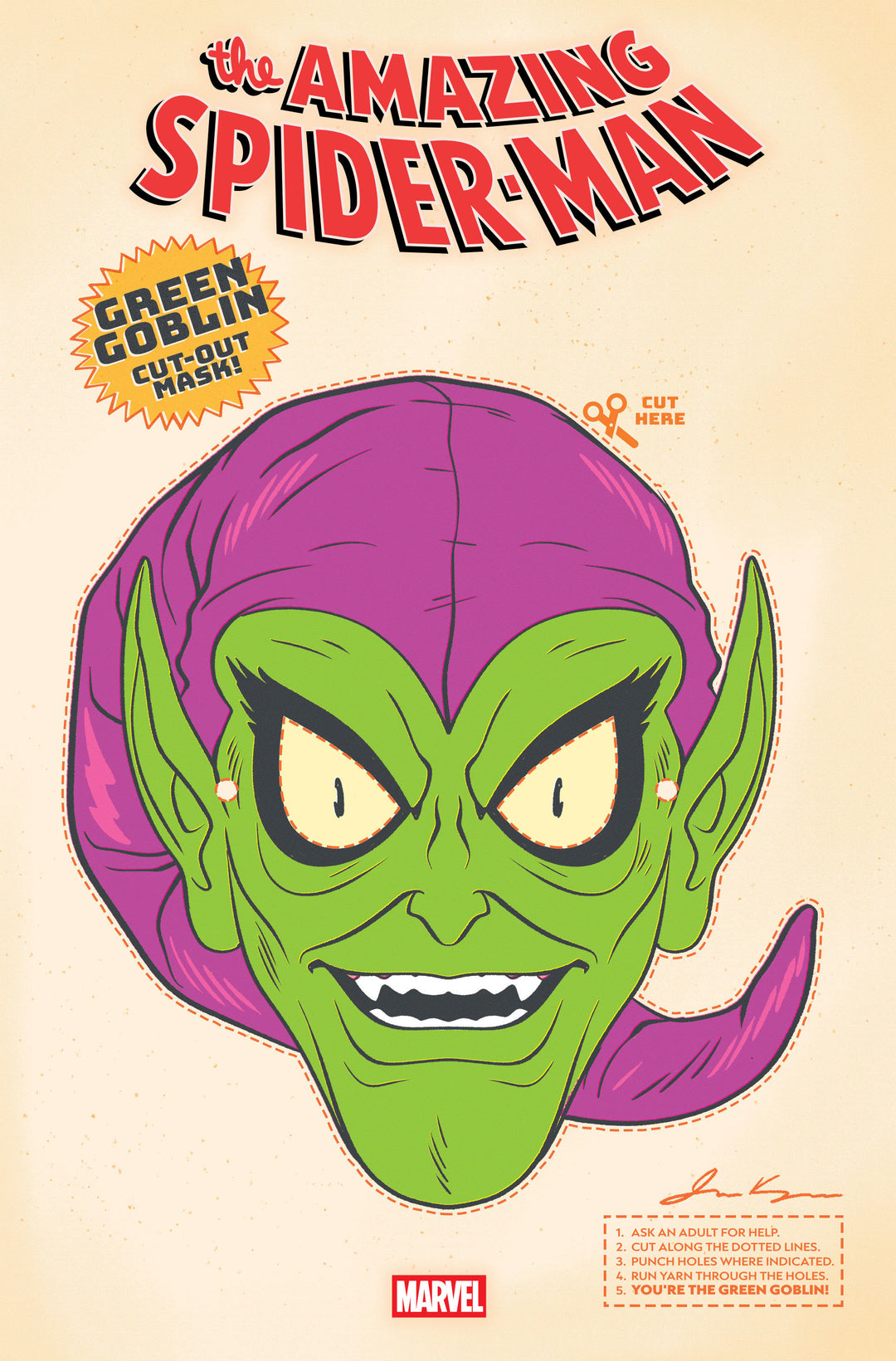 Amazing Spider Man (2025) #12 Retro Halloween Mask Variant