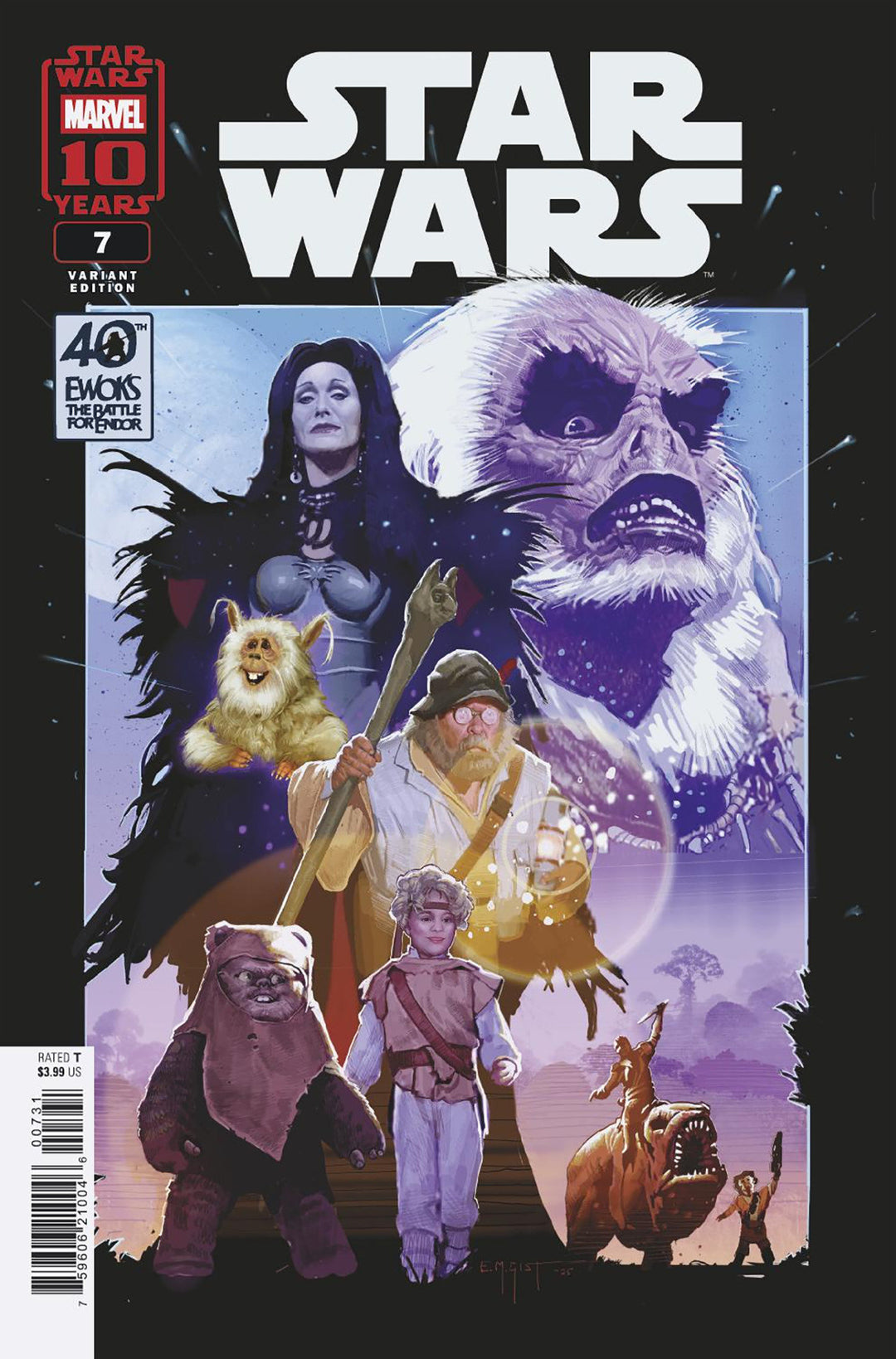 Star Wars (2025) #7 E.M. Gist Battle For Endor 40th Anniversary Variant