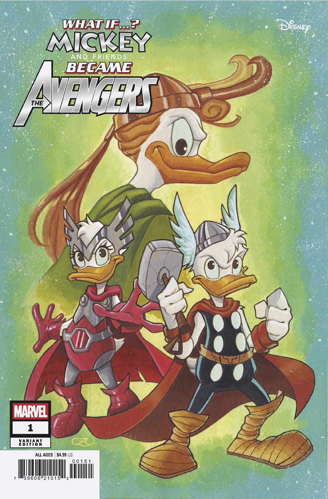 Marvel & Disney What If...? Mickey & Friends Became The Avengers #1 Chrissie Zu Llo Variant