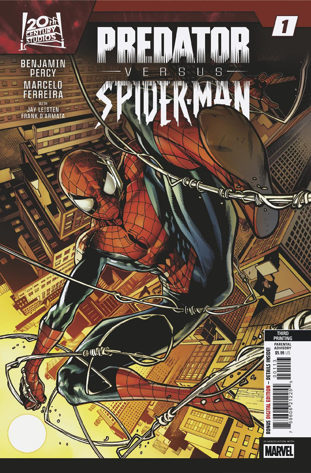 Predator vs Spider-Man #1 Variant (3rd Printing) Marcelo Ferreira Edition