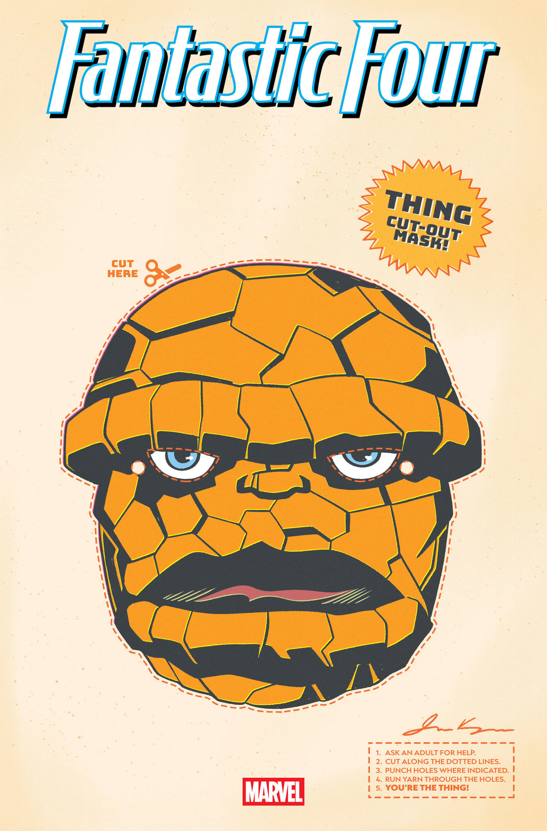 Fantastic Four (2025) #3 Retro Halloween Mask Variant [Doom]