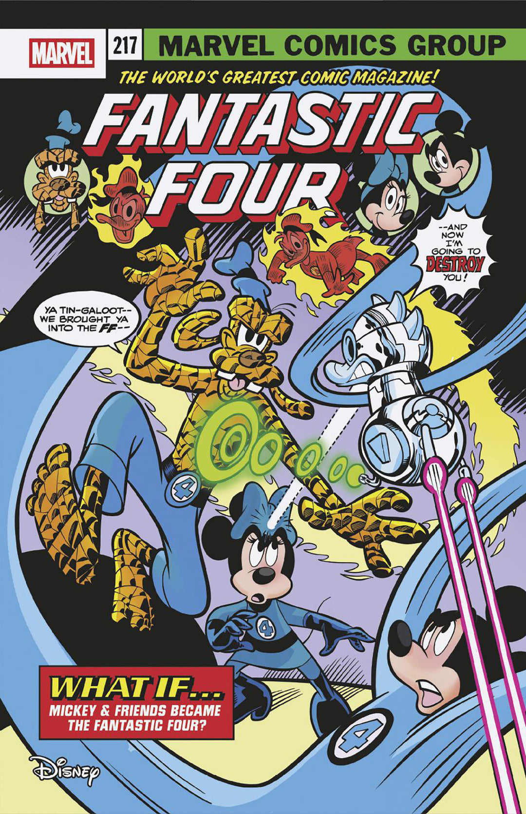 Fantastic Four (2025) #5 Marco Palazzi Disney What If? Fantastic Four Homage Variant