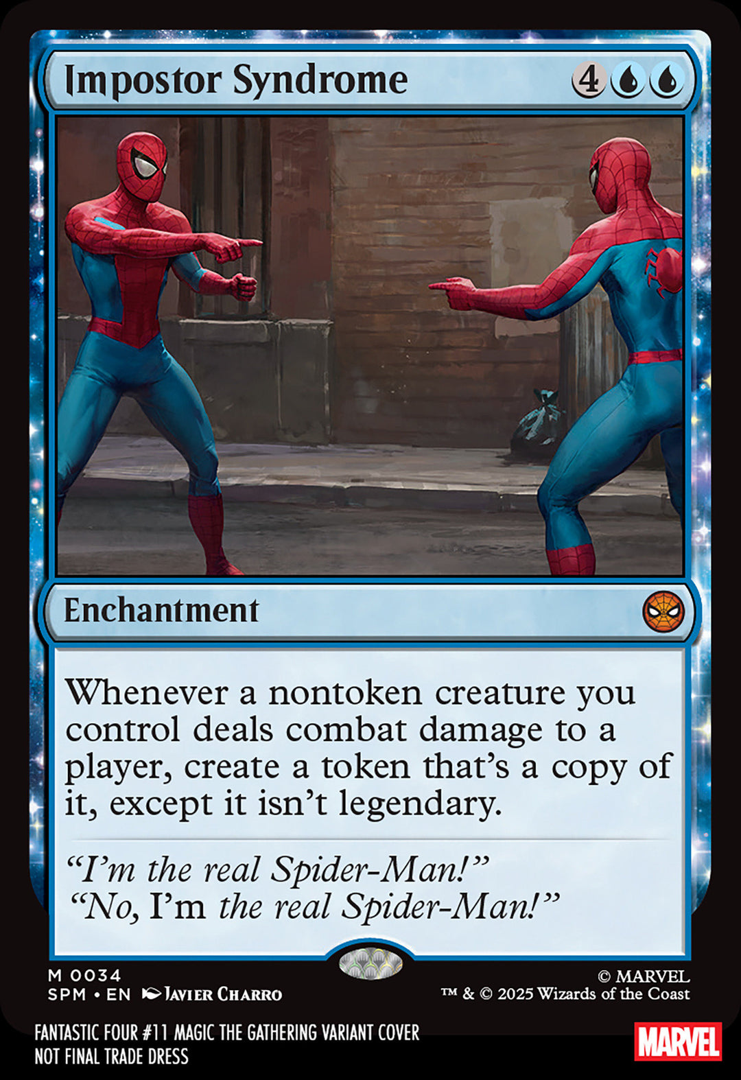 Fantastic Four (2025) #11 Javier Charro Magic: The Gathering Variant