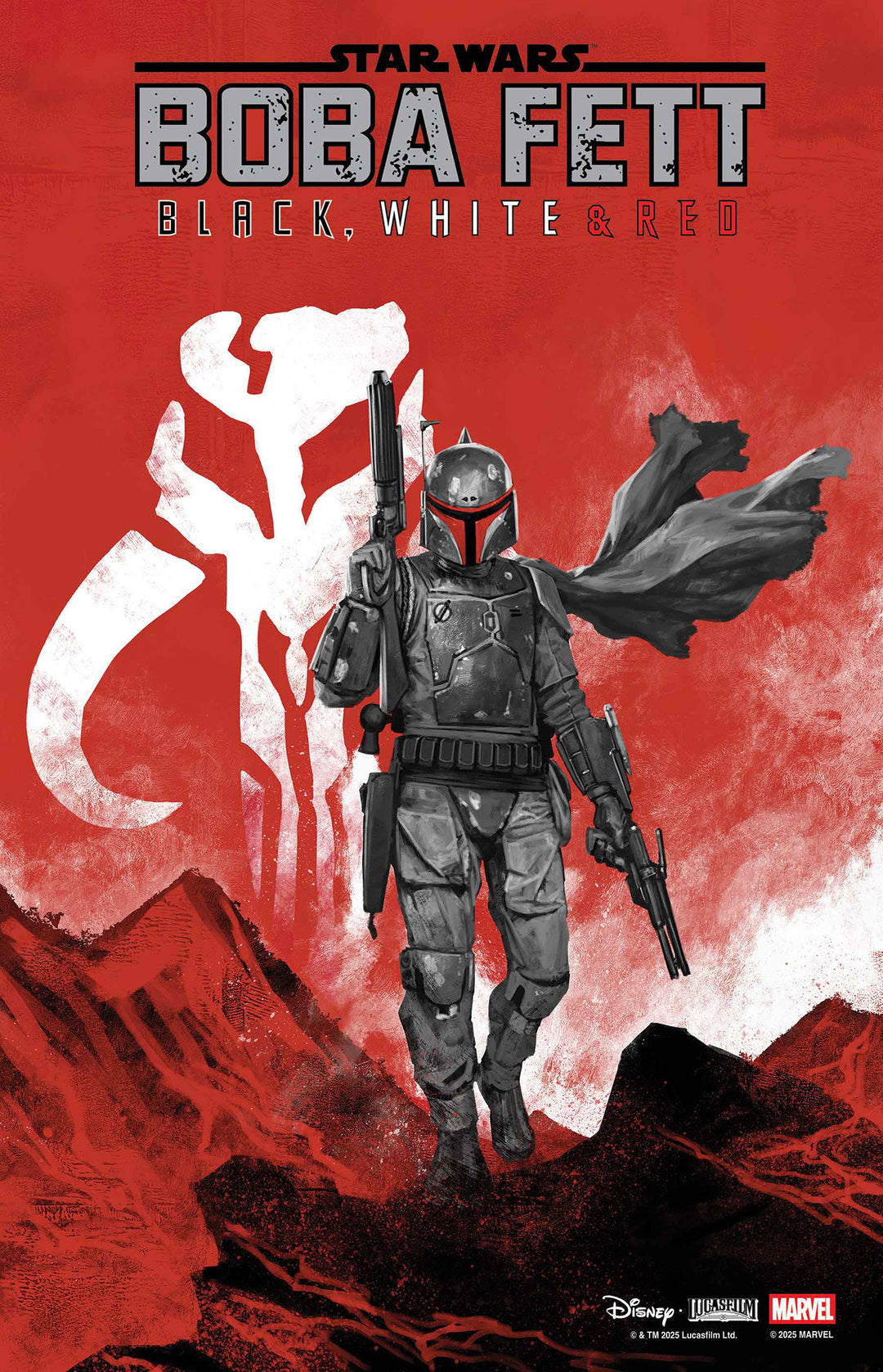 Star Wars Boba Fett Black White & Red #2 Skan Variant