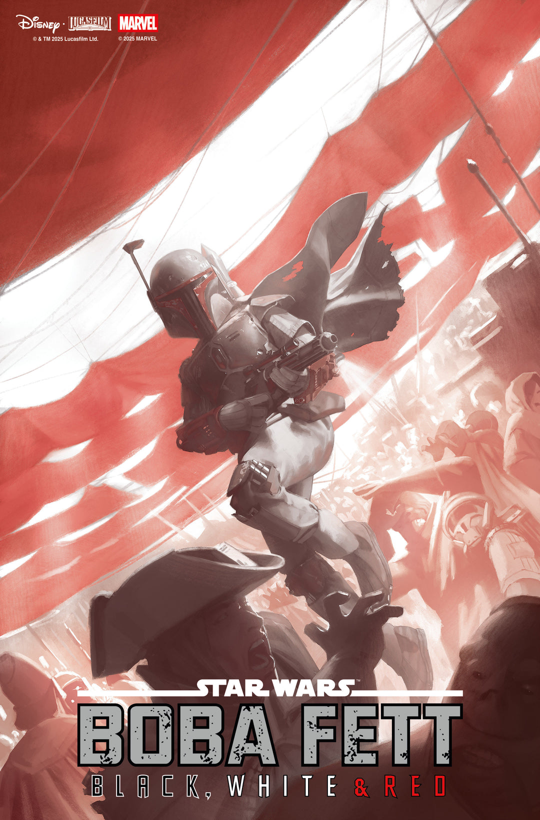 Star Wars Boba Fett Black White & Red #2 Miguel Mercado Variant