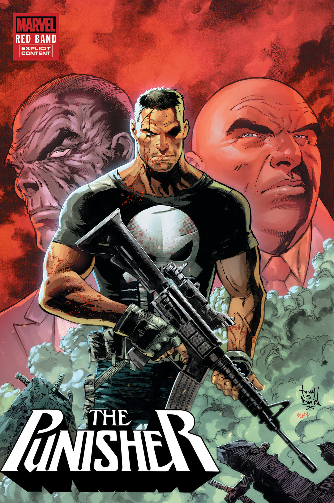 Punisher Red Band #3 Variant (1:25) Tony Daniel Edition [Polybagged]