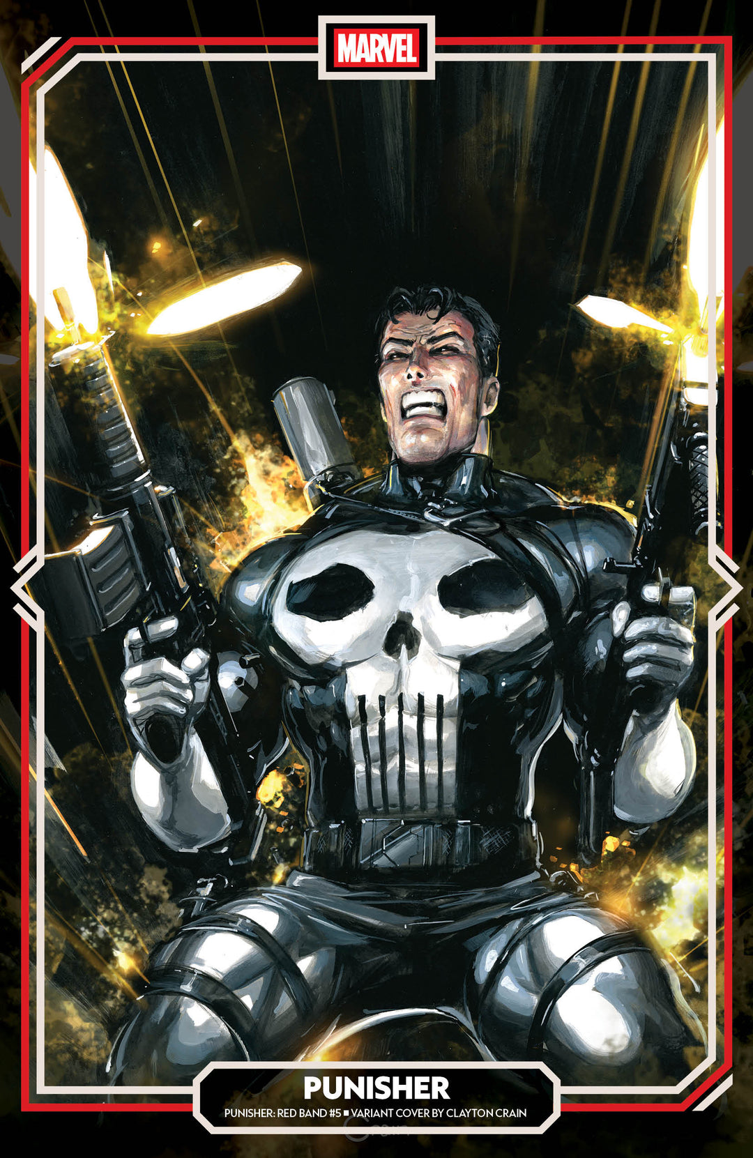 Punisher Red Band #5 Clayton Crain Variant [Polybagged]