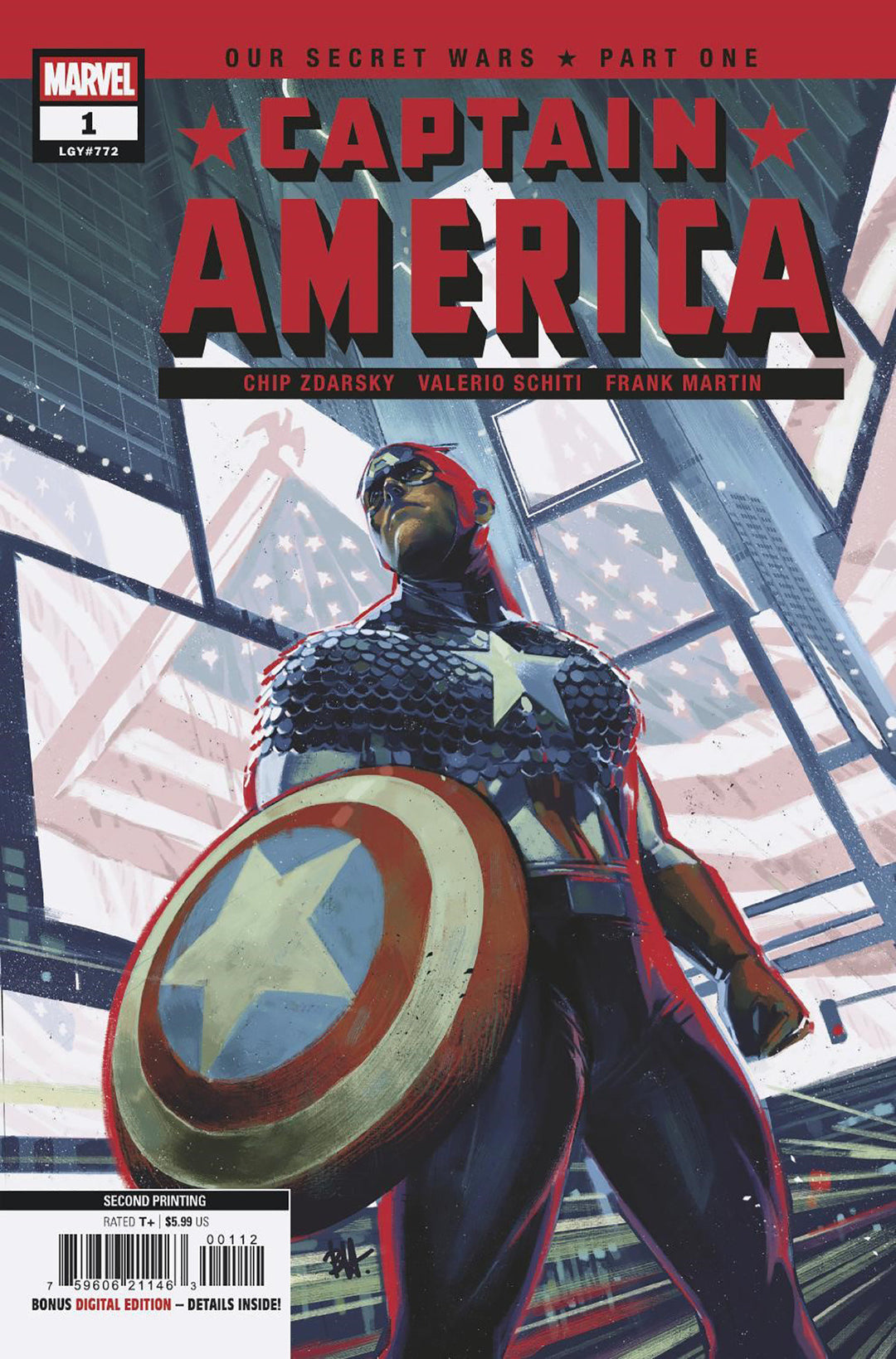Captain America (2025) #1 Variant (2nd Print) Ben Harvey Edition