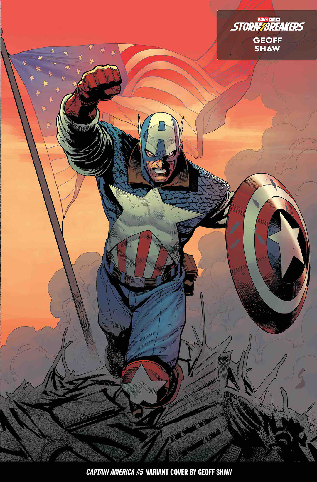 Captain America (2025) #5 Geoff Shaw From The Chaos A Costume Variant