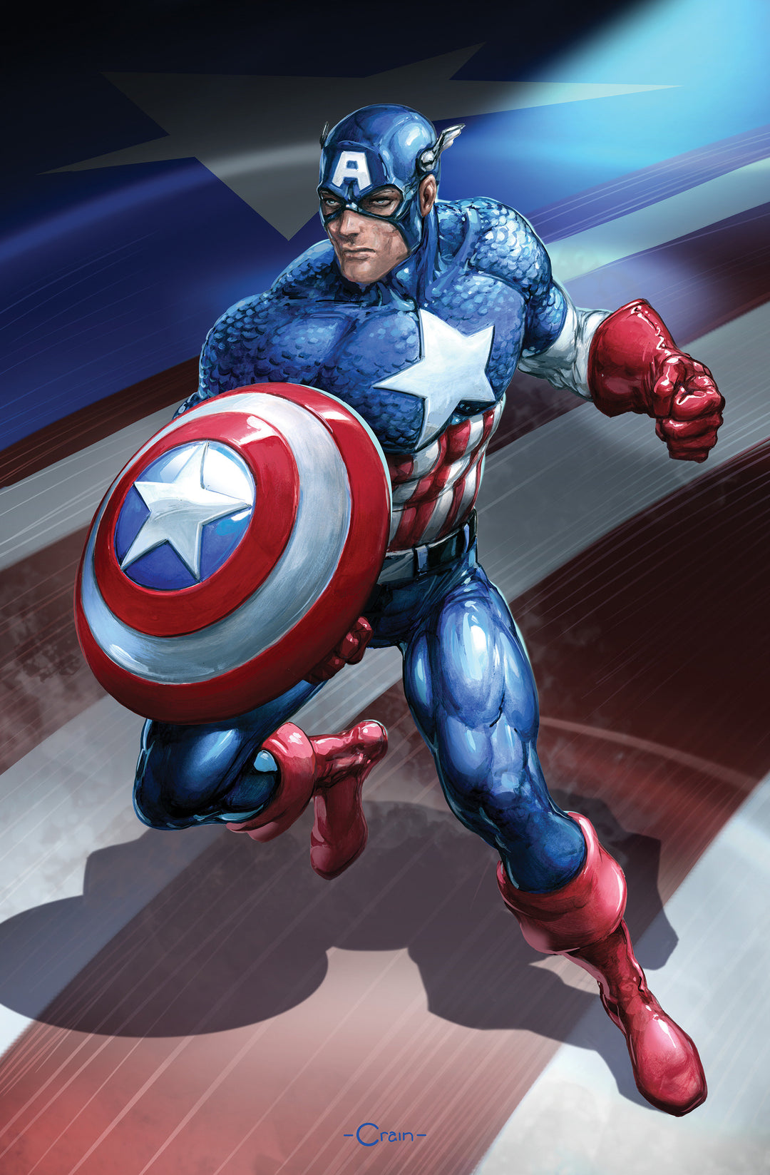 Captain America (2025) #7 Variant (1:50) Clayton Crain Full Art Virgin Edition