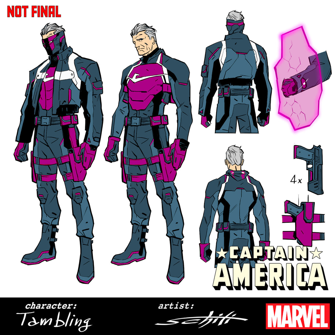 Captain America (2025) #8 Variant (1:10) Valerio Schiti Design Edition