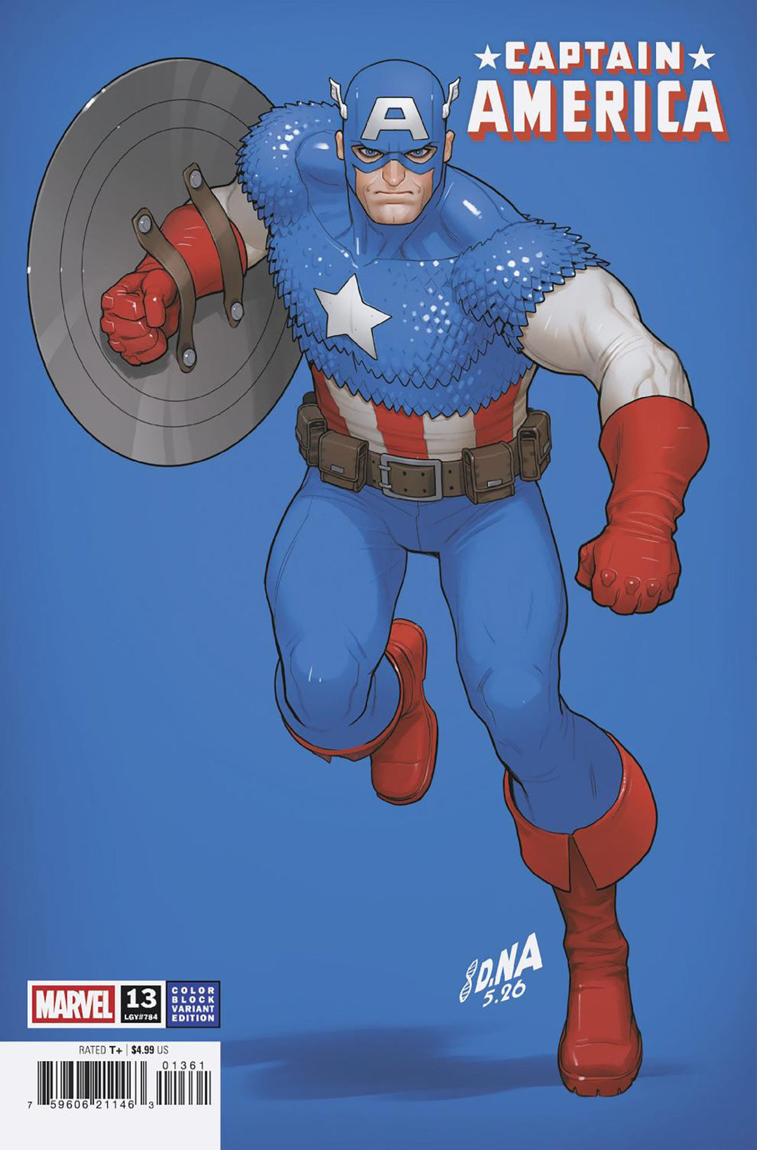Captain America (2025) #13 [Armageddon] David Nakayama Color Block Blue Variant