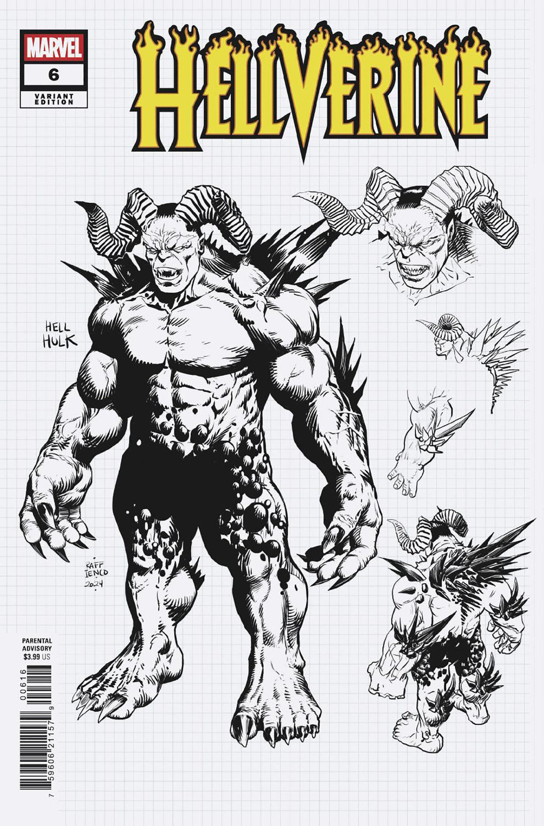 Hellverine (2025) #6 Variant (1:10) Raffaele Ienco Design Edition