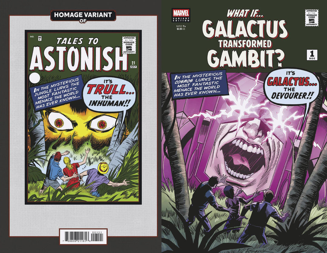 What If...? Galactus Transformed Gambit? #1 Alex Saviuk Sci-Fi Homage Variant