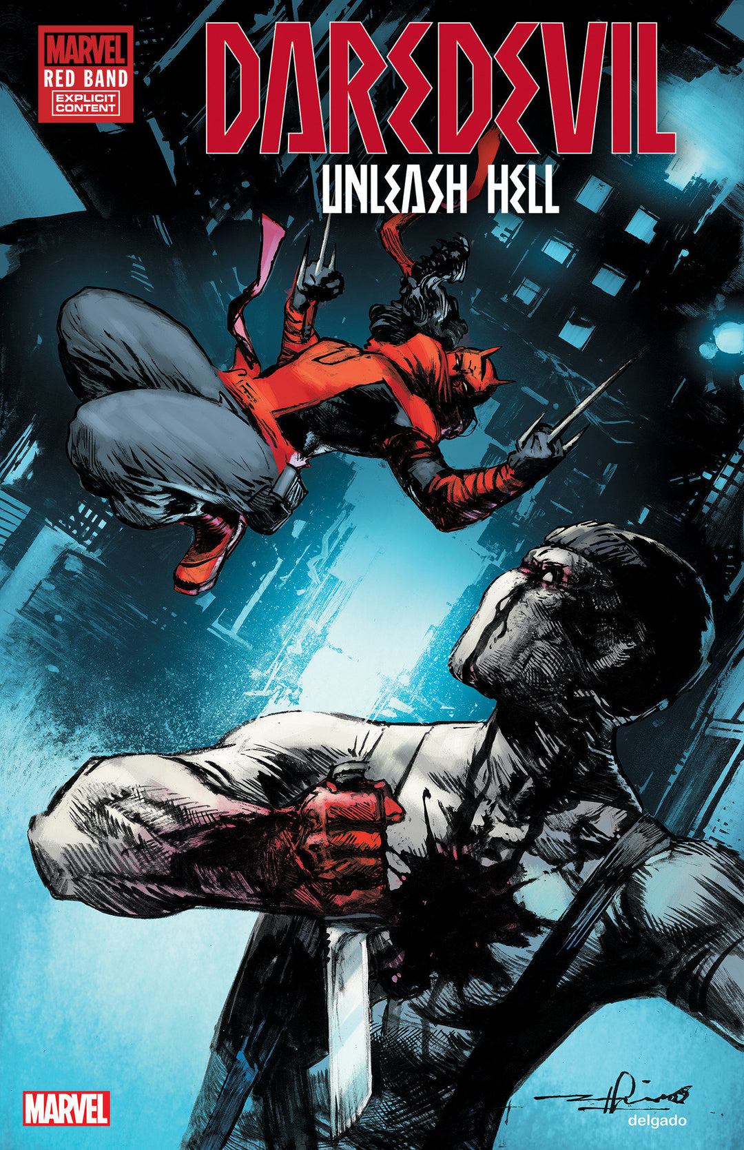 Daredevil Unleash Hell Red Band #2 Gerardo Zaffino Variant [Polybagged]