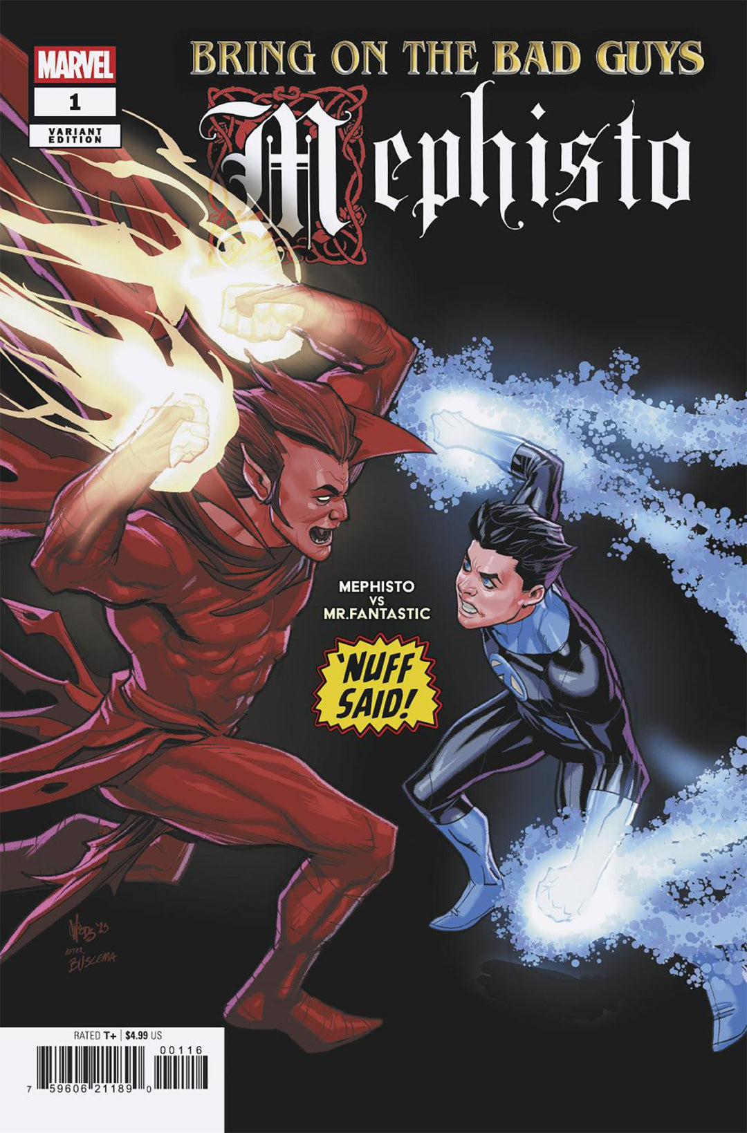 Bring On The Bad Guys Mephisto #1 Variant (1:25) Pete Woods Nuff Said Edition