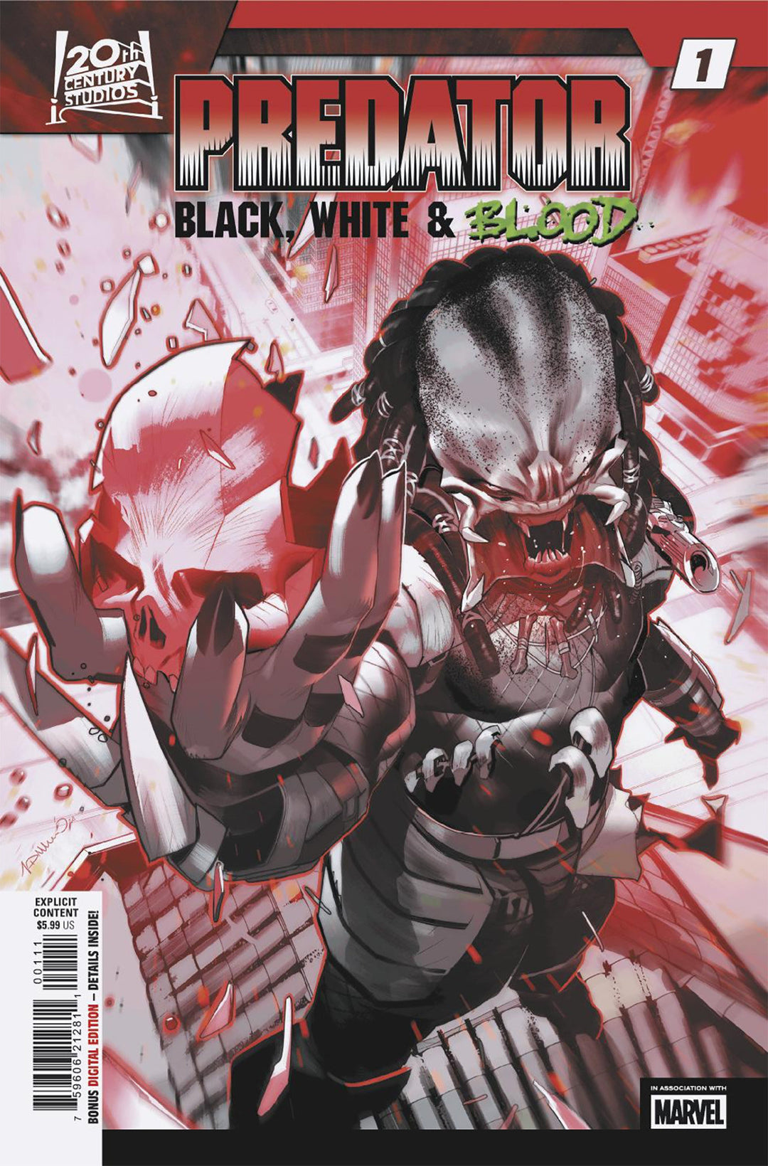Predator Black White & Blood #1