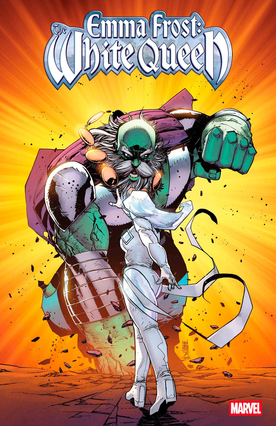 Emma Frost The White Queen #1 Mike Henderson Bring On The Bad Guys Variant