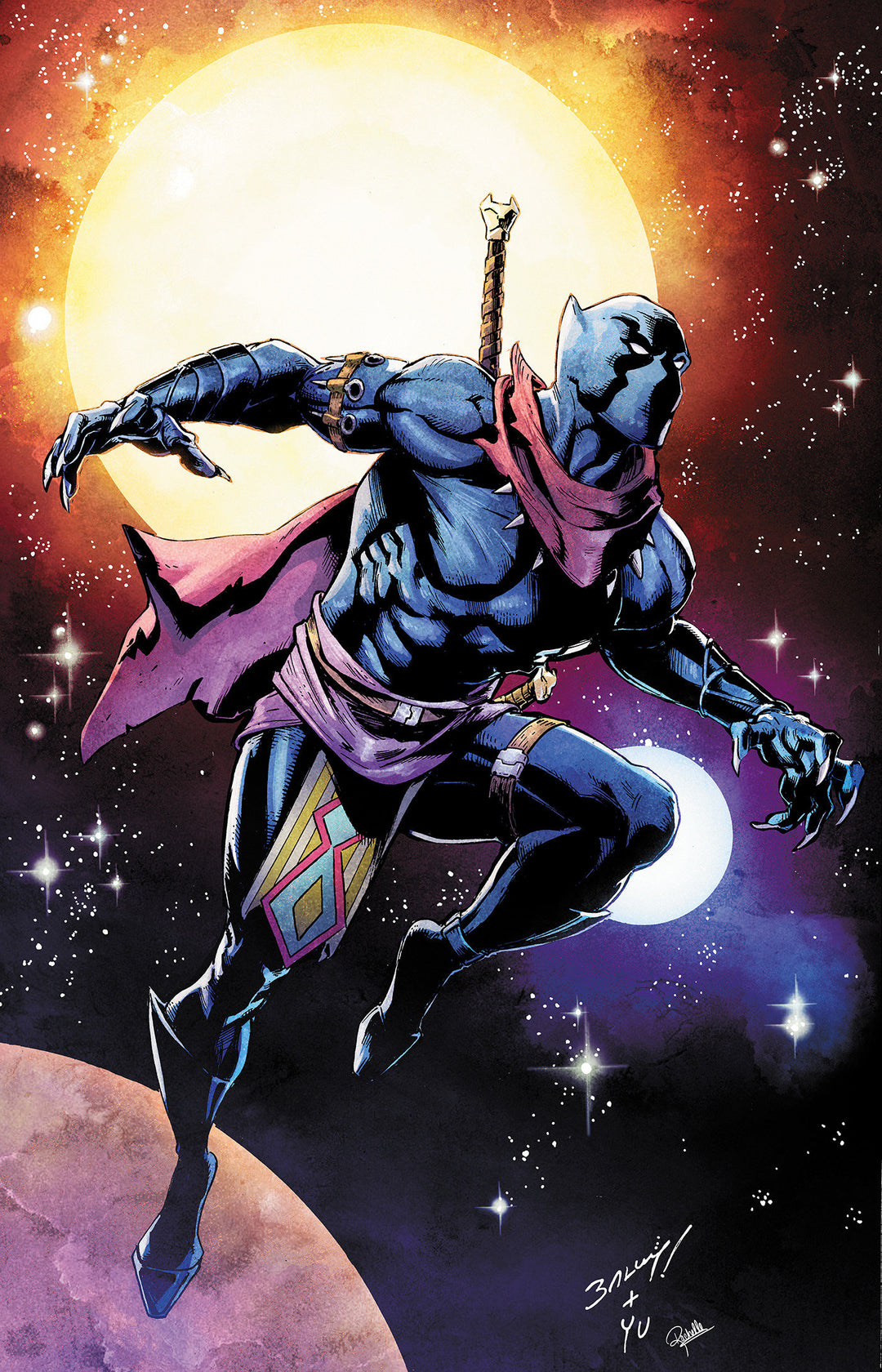 Imperial War Black Panther #1 Variant (1:50) Mark Bagley Character Full Art Virgin Edition