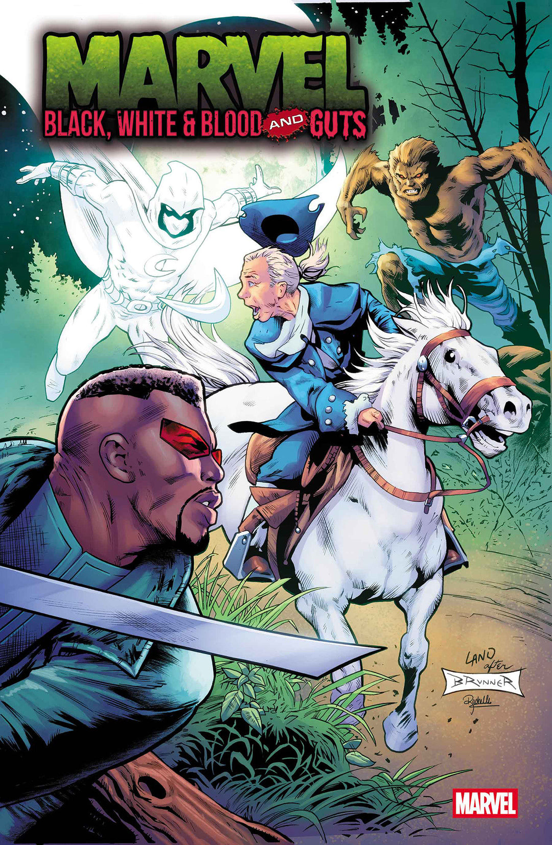 Marvel Black White & Blood And Guts #1 Greg Land 250th Homage Variant