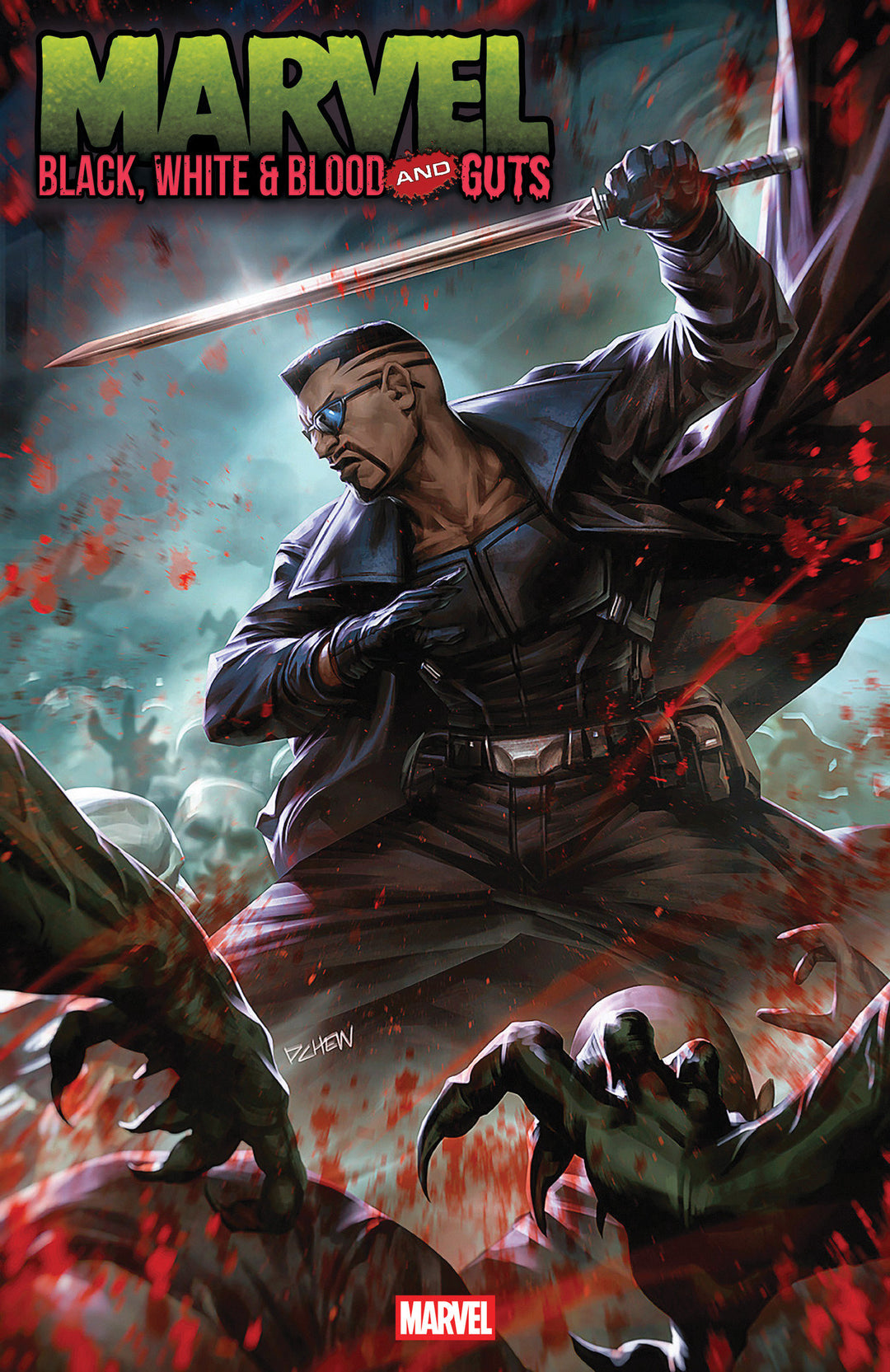 Marvel Black White & Blood And Guts #1 Derrick Chew Variant