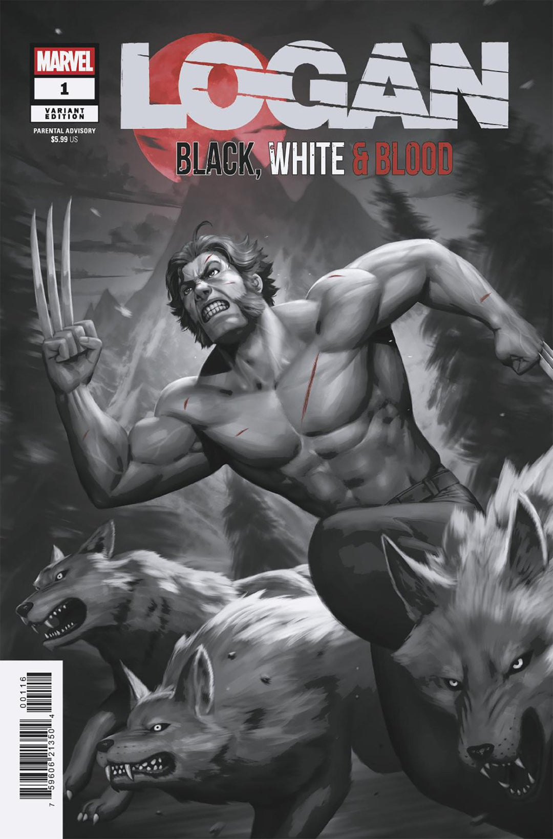 Logan Black White & Blood #1 Variant (1:25) Woo Chul Lee Edition