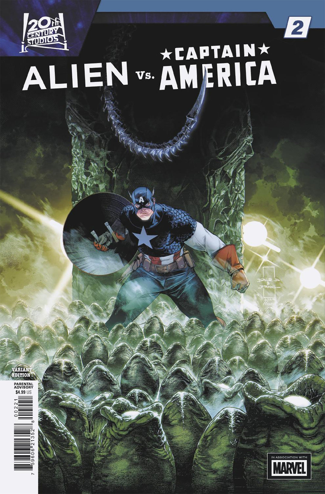 Alien vs Captain America #2 Diazalpizar Variant