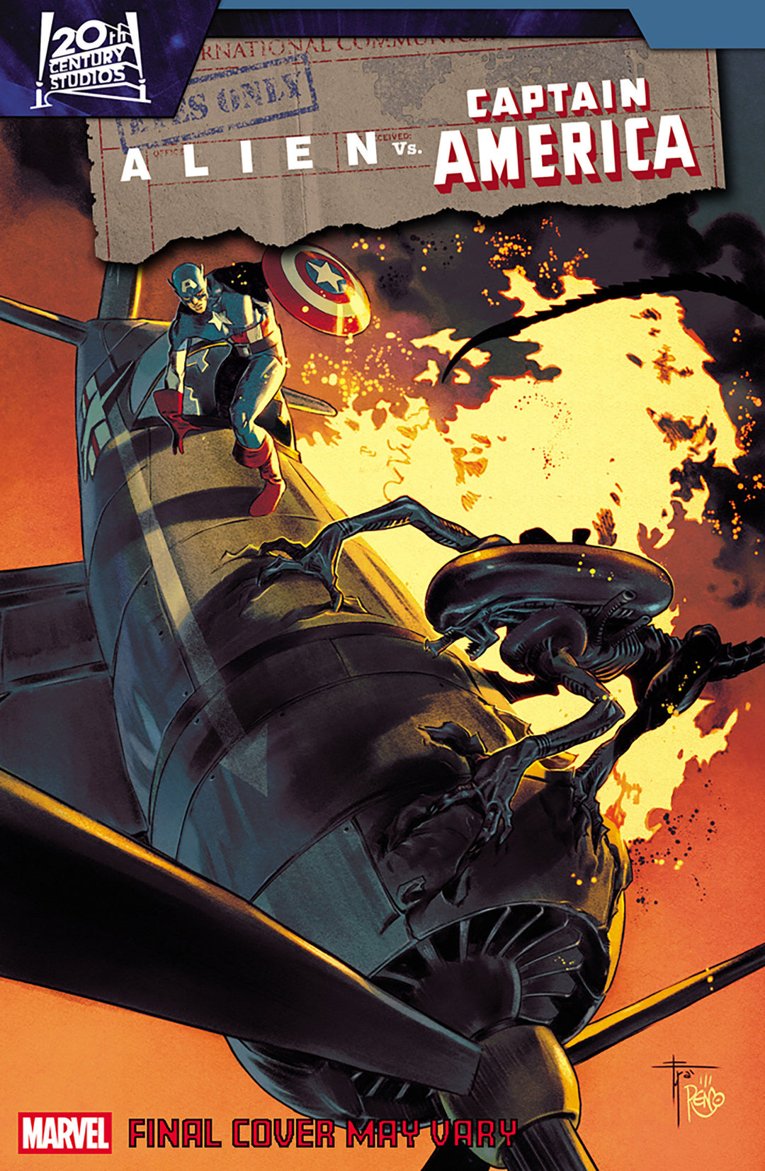 Alien vs Captain America #3 Variant (1:25) Francesco Mobili Edition