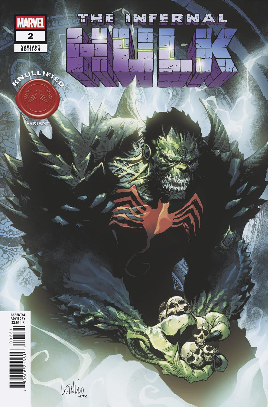 Infernal Hulk #2 Leinil Yu Knullified Variant (Out of Print)