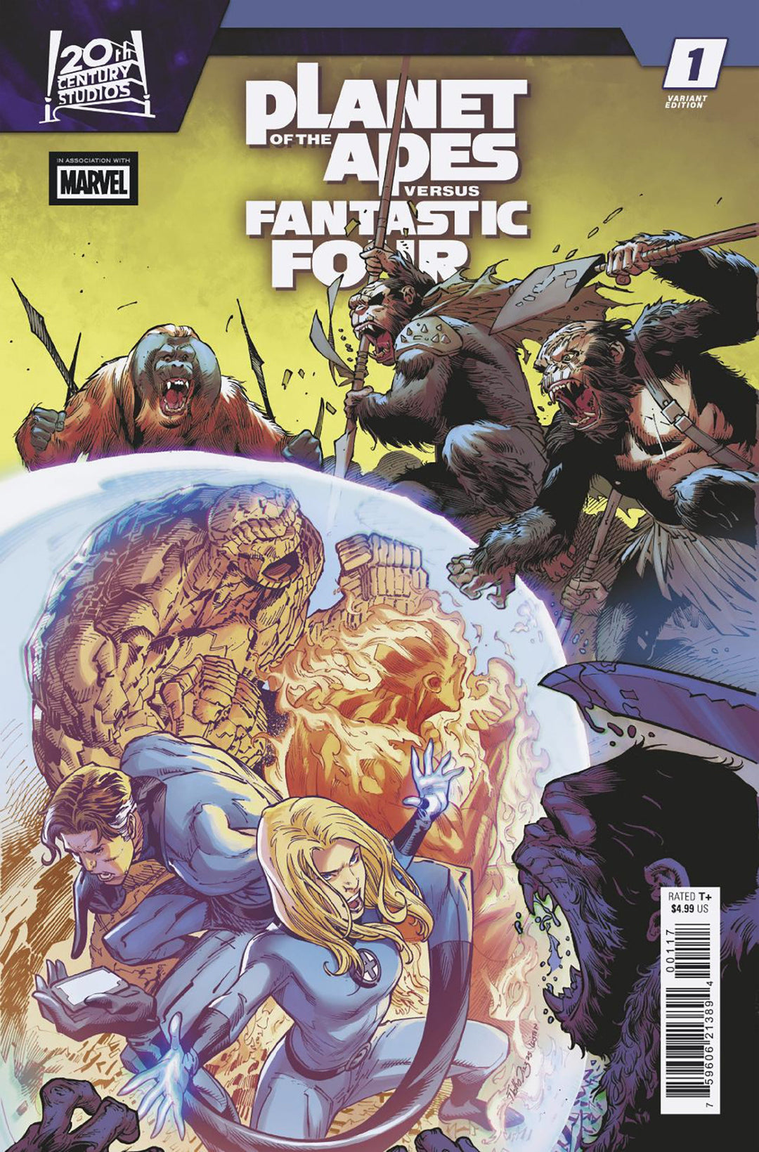 Planet Of The Apes vs Fantastic Four #1 Variant (1:25) Netho Diaz Edition