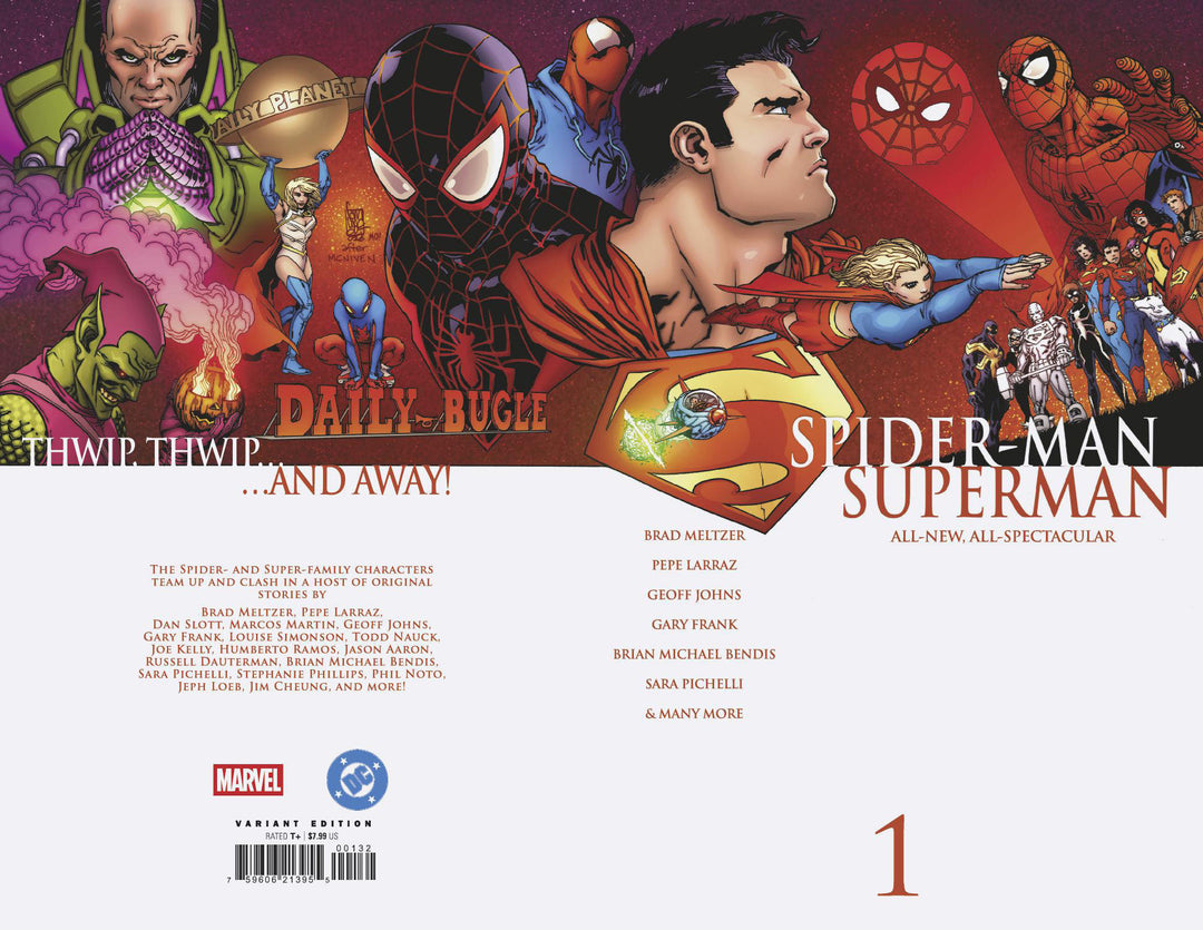 Marvel/DC: Spider-Man/Superman #1 Variant (1:25) Giuseppe Camuncoli Homage Edition