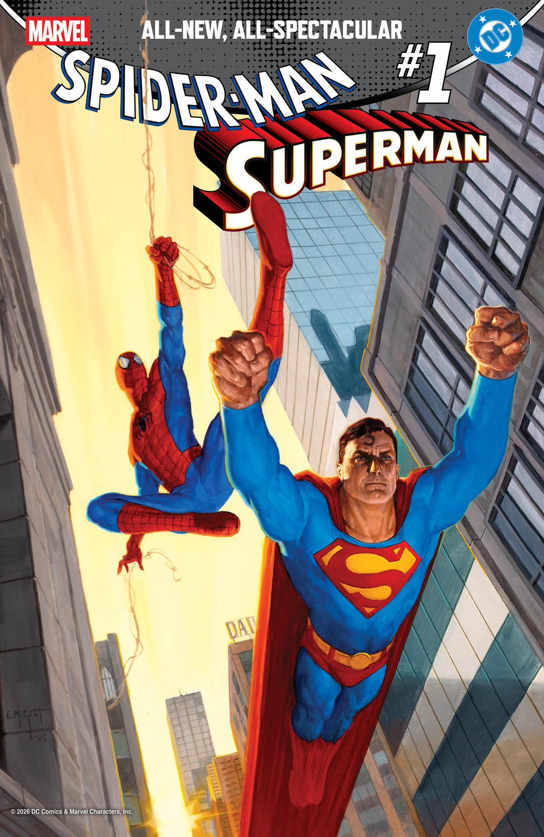 Marvel/DC: Spider-Man/Superman #1 Variant (1:25) E.M. Gist Edition