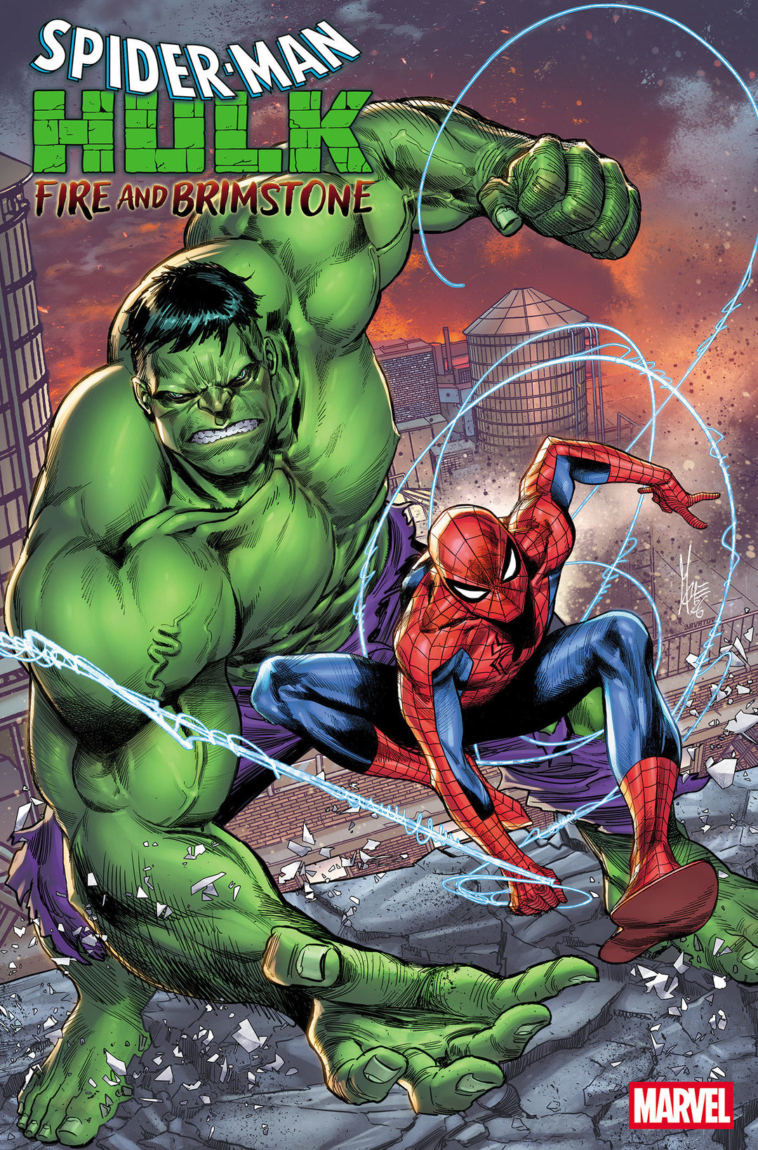 Spider-Man Hulk Fire And Brimstone #1 Marco Checchetto Foil Variant