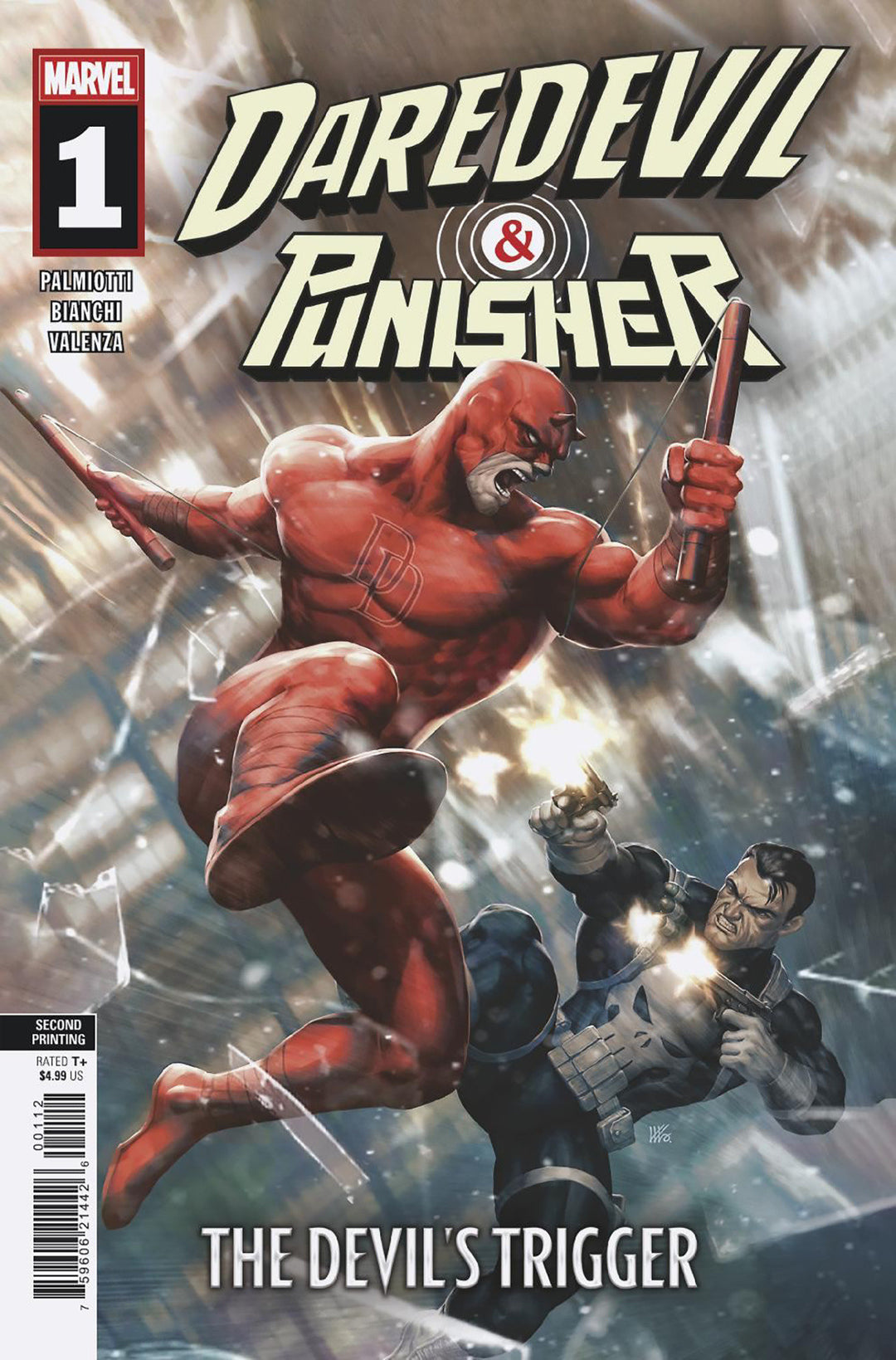 Daredevil Punisher The Devil's Trigger #1 Variant (2nd Printing) Kendrick Lim Edition