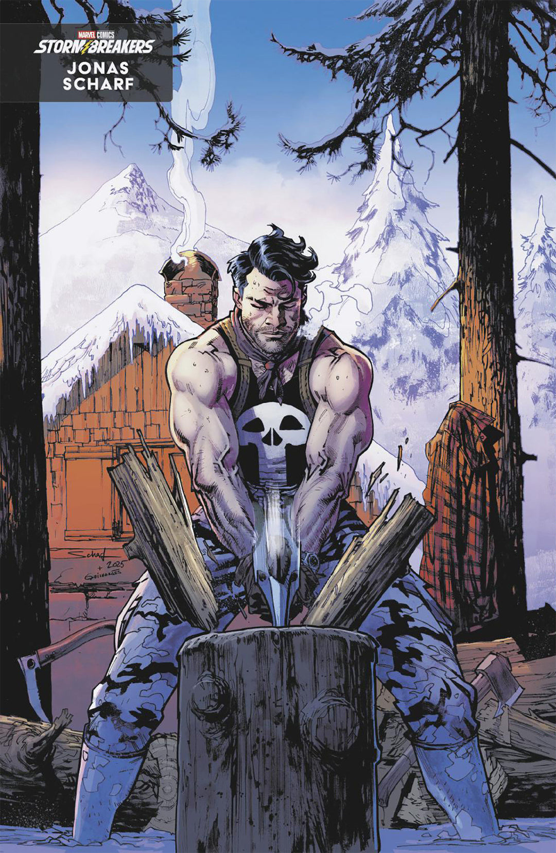 Daredevil Punisher The Devil's Trigger #2 Jonas Scharf Winter Break Variant