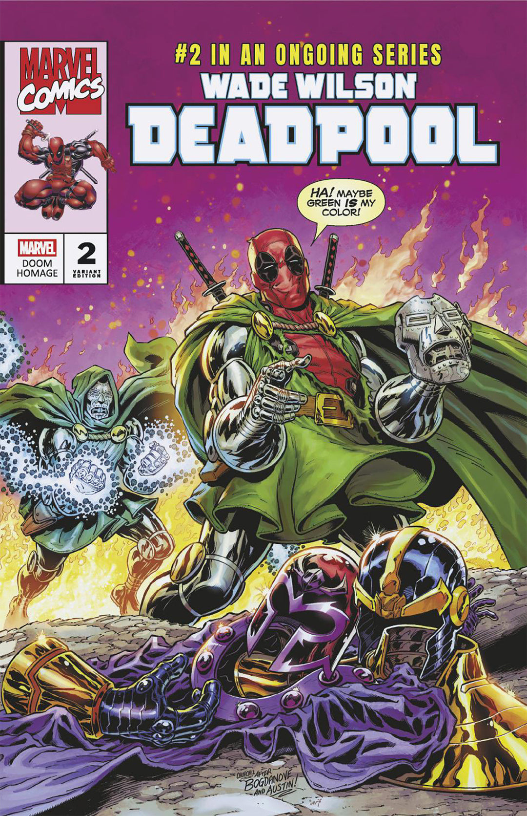 Wade Wilson Deadpool #2 Ian Churchill Doom Homage Variant