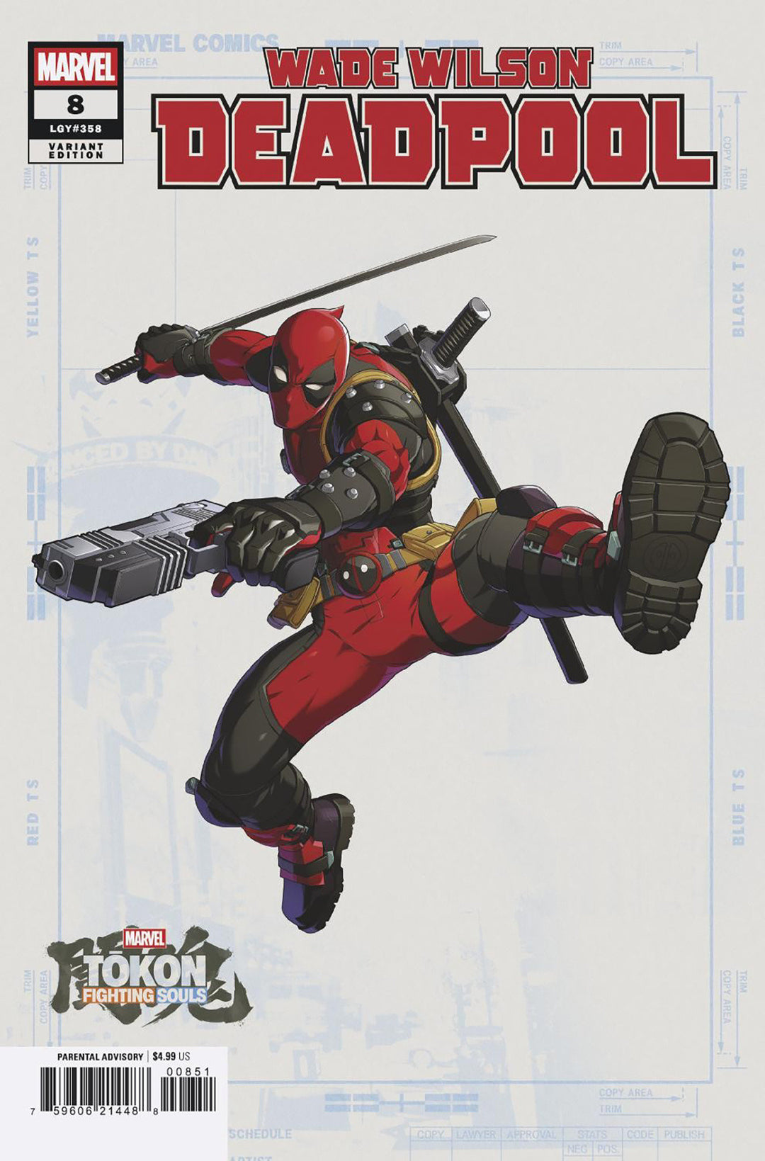 Wade Wilson Deadpool #8 [Big Guns] Marvel Tokon: Fighting Souls Variant