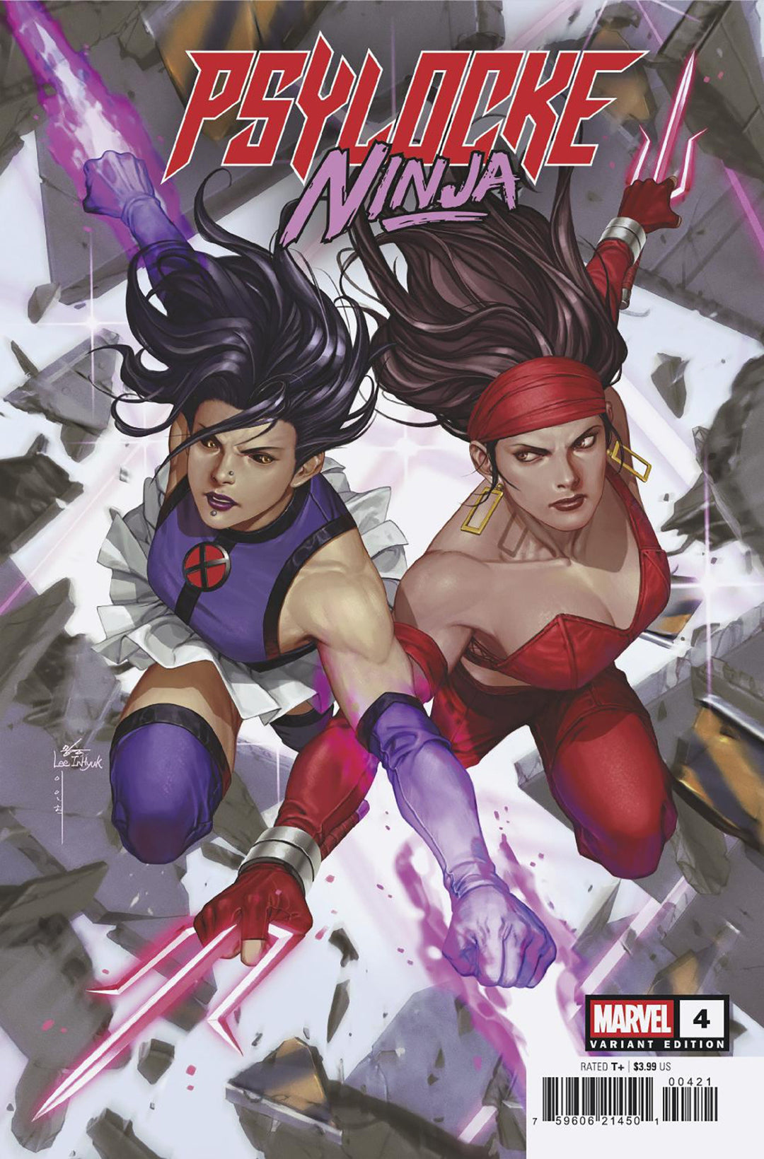 Psylocke Ninja #4 Inhyuk Lee Versus Elektra Variant