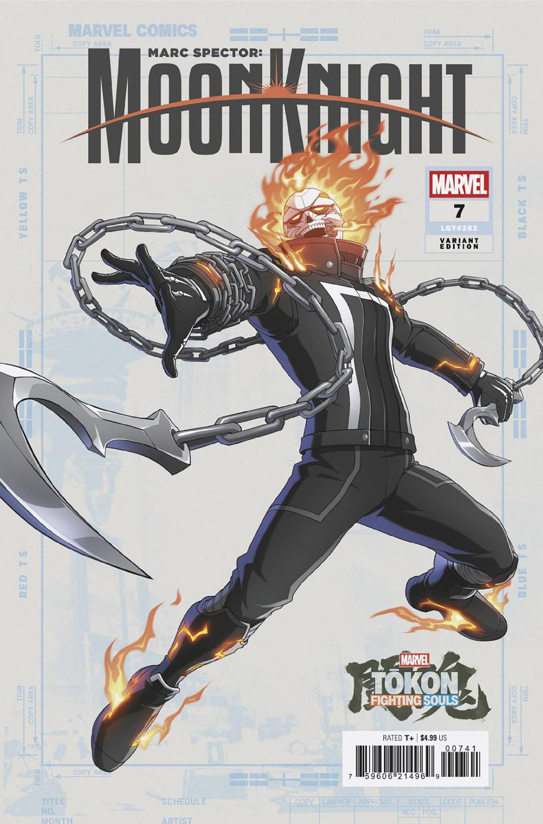 Marc Spector Moon Knight (2026) #7 Marvel Tokon: Fighting Souls Variant