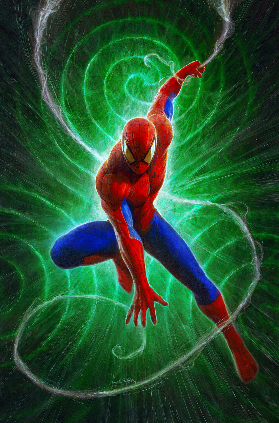 Amazing Spider-Man/Venom Death Spiral #1 Variant (1:25) Dave Rapoza Spider-Man Full Art Virgin Edition [Death Spiral]