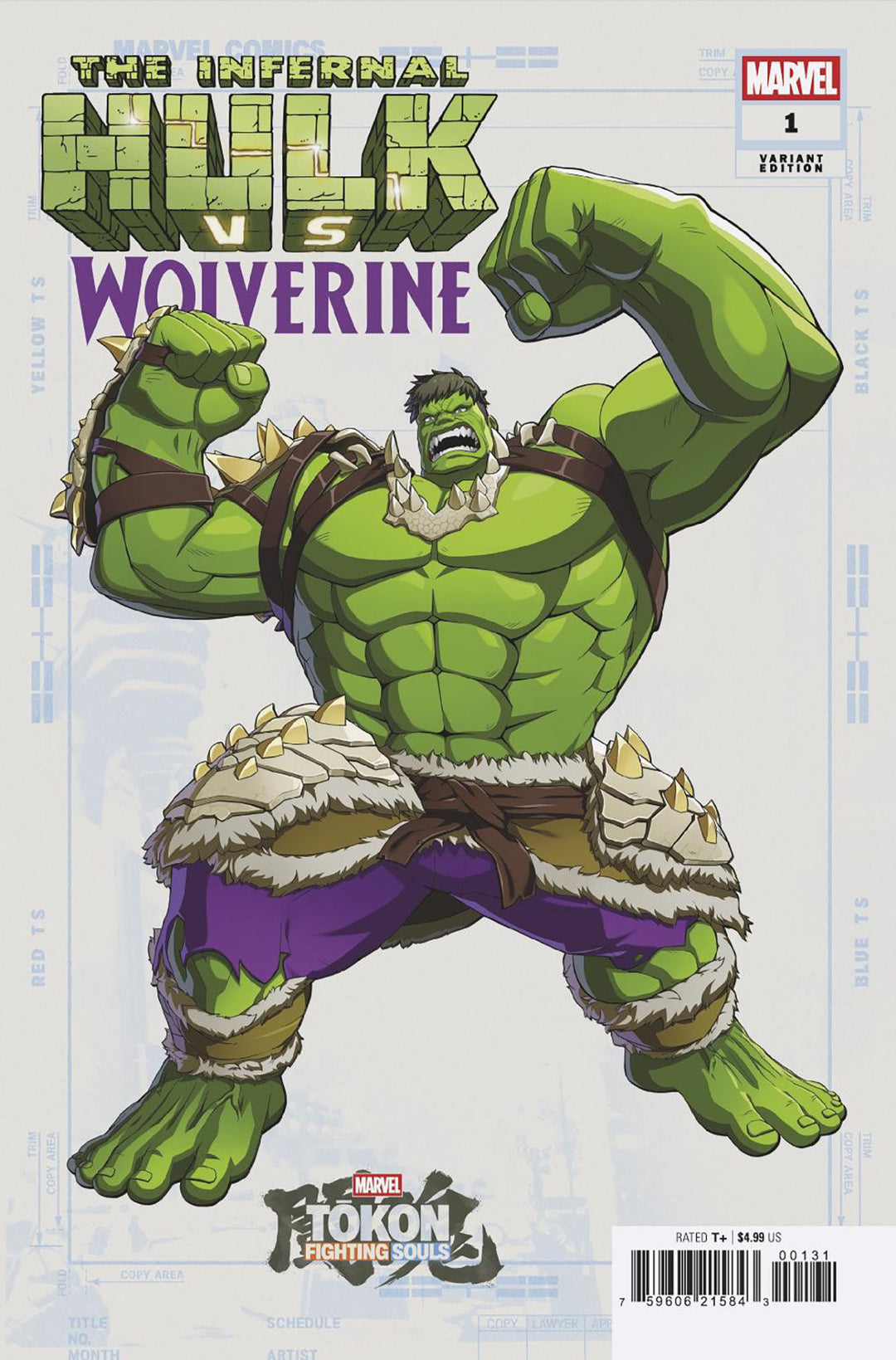 Infernal Hulk vs Wolverine #1 Marvel Tokon: Fighting Souls Variant